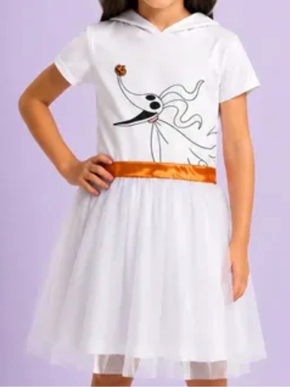 Disney The Nighmare Before Christmas Girl’s Zero Dress - Size S (6/7)